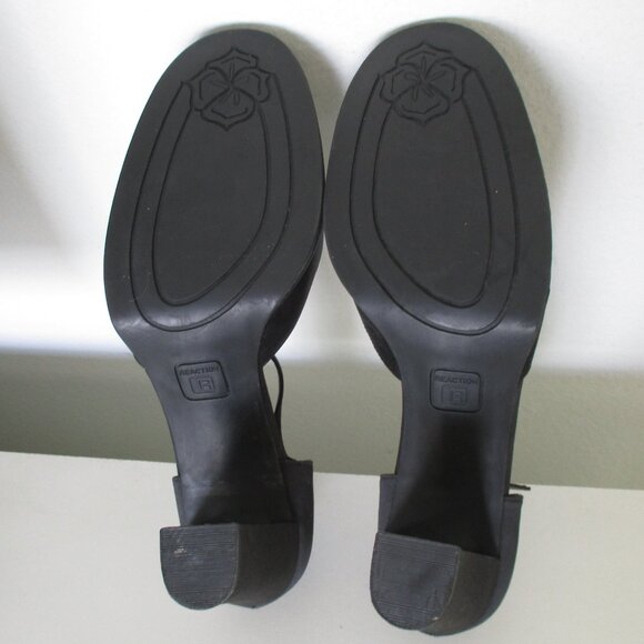 Kenneth Cole Reaction Womens Dressy Black Satin Ankle-strap Pump w/3" Heel - 8M - Picture 9 of 9